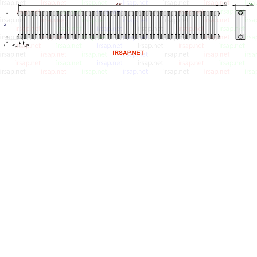Радиатор IRSAP Tesi 40650/56 T18 CL 01